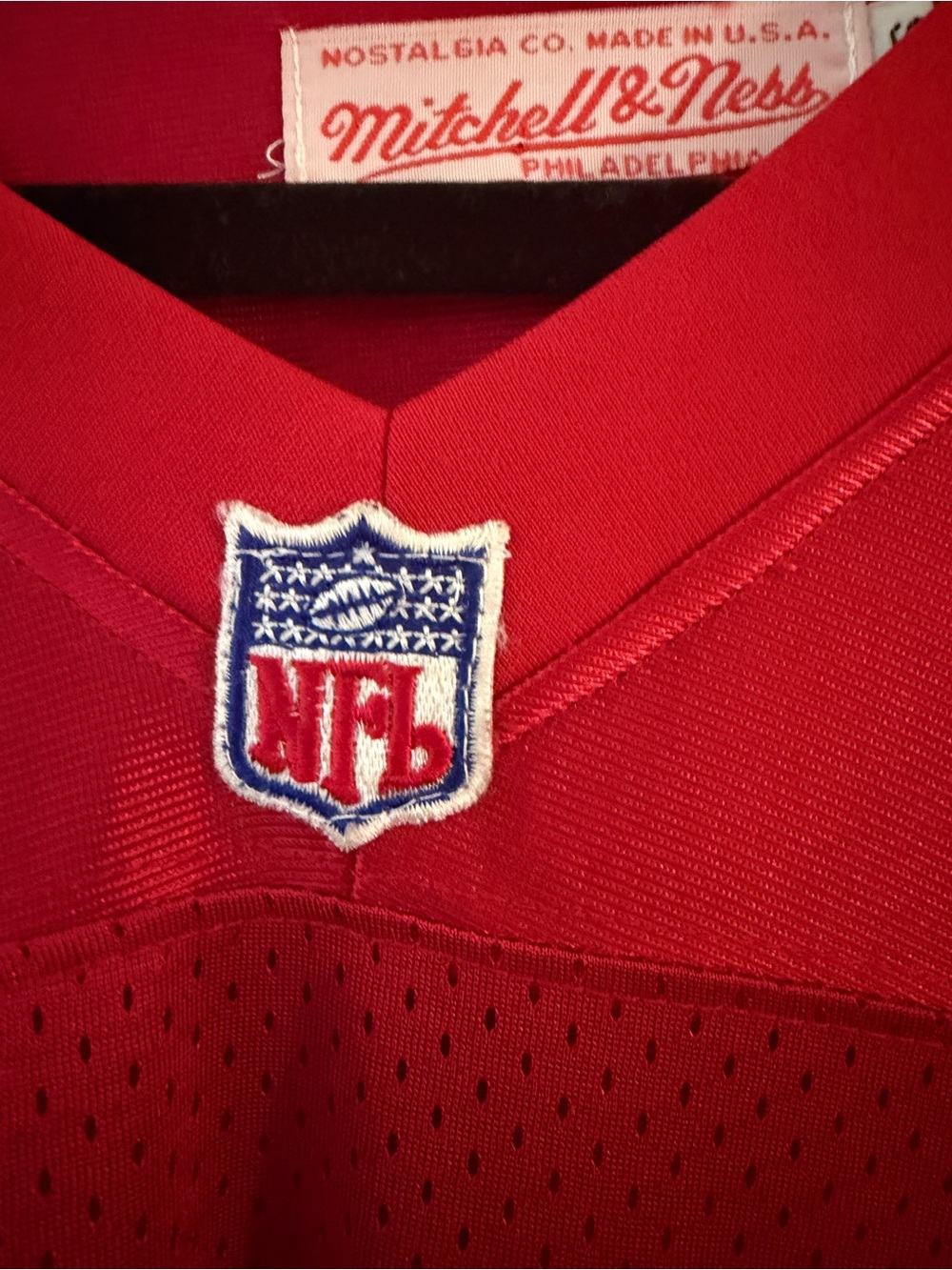 Mitchell & Ness San Francisco 49ers Red and White Jersey size 56 - Picture 5 of 10